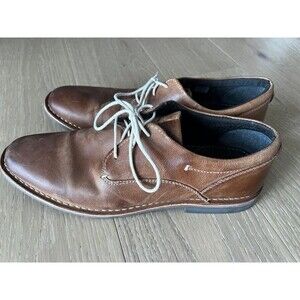 Steve Madden Mens Brown leather Dress Shoes Harpoon 217 size 13